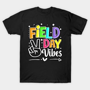 Field Day Vibes Funny For Teacher Kids Field Day 2024 Red T-Shirt T-Shirt